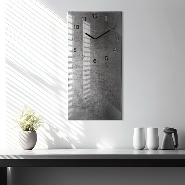 Vertical wall clock Metal wall