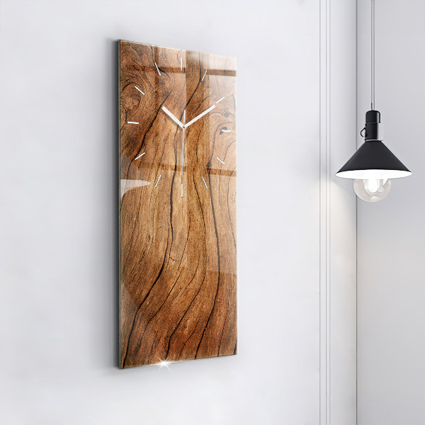 Vertical wall clock Old wood