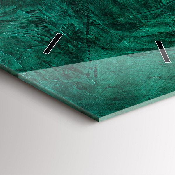 Vertical wall clock Emerald wall