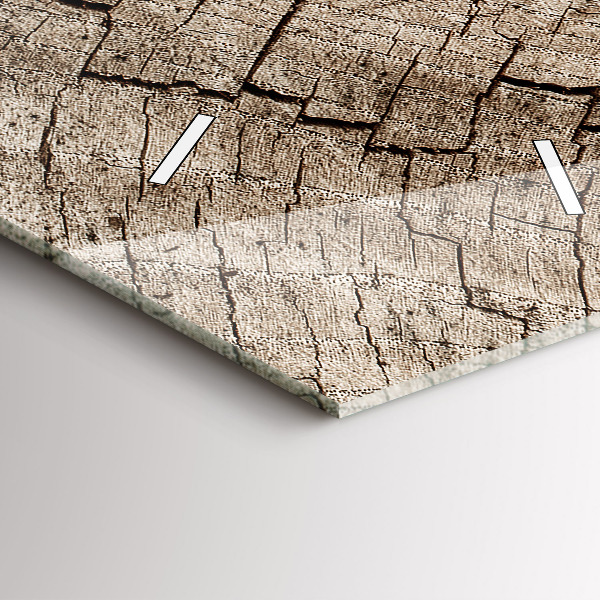 Vertical wall clock Old wood stump