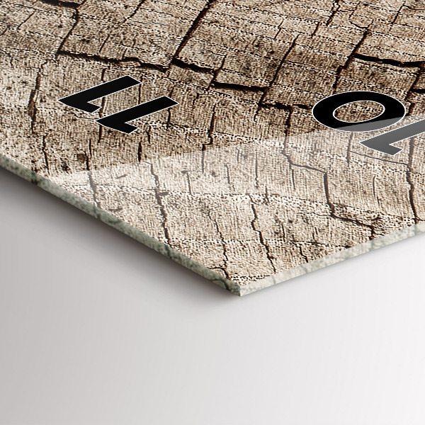 Vertical wall clock Old wood stump