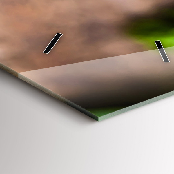 Vertical wall clock Basil leaves