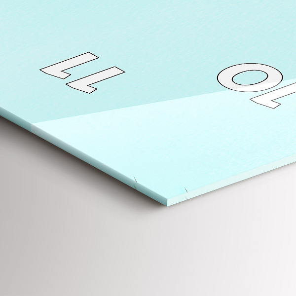 Vertical wall clock Green palm trees