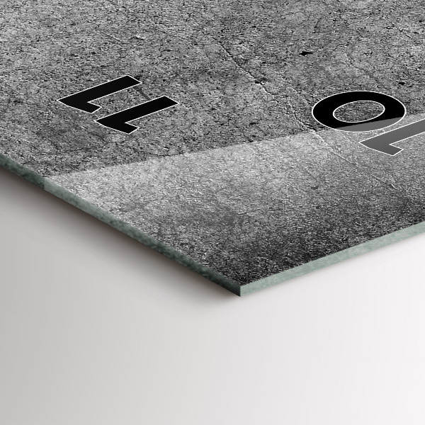 Vertical wall clock Industrial wall