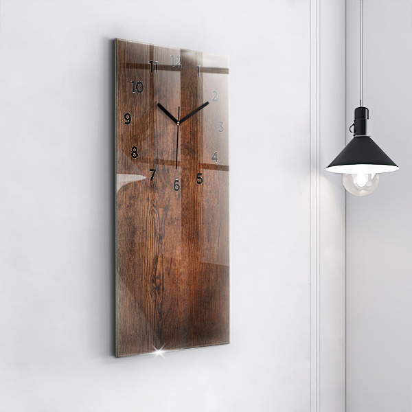 Vertical wall clock Old wood
