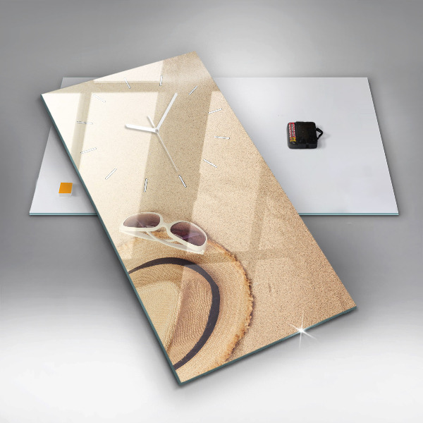 Vertical wall clock Golden abstraction