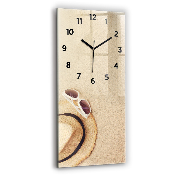 Vertical wall clock Golden abstraction