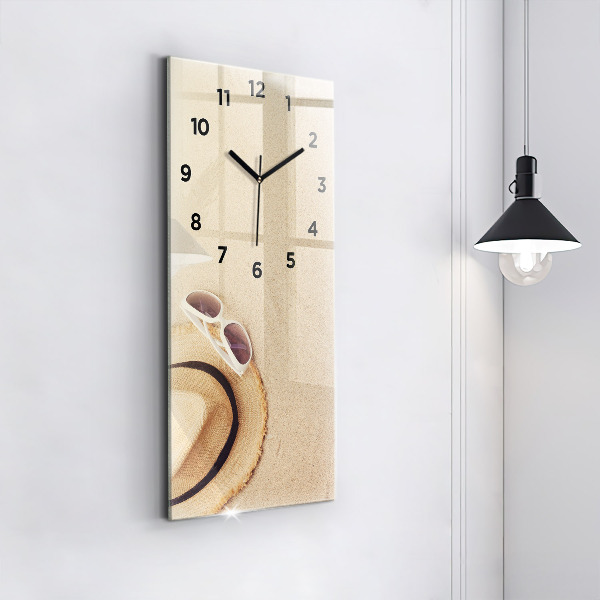 Vertical wall clock Golden abstraction
