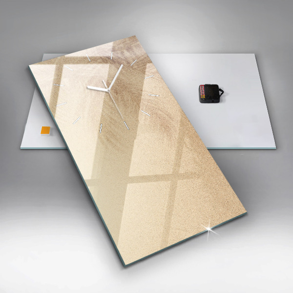 Vertical wall clock Golden abstraction