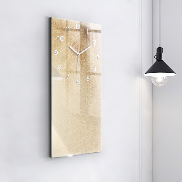 Vertical wall clock Golden abstraction