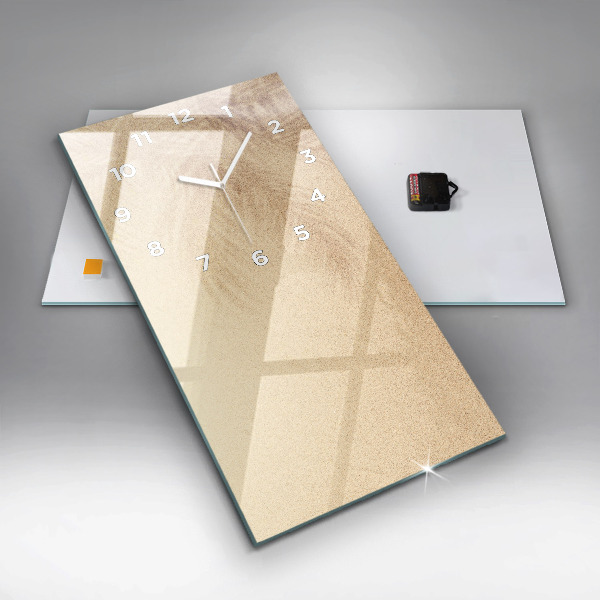 Vertical wall clock Golden abstraction