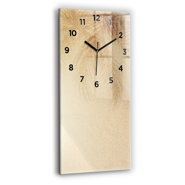 Vertical wall clock Golden abstraction