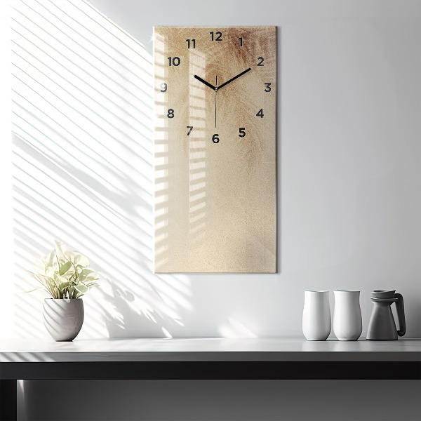 Vertical wall clock Golden abstraction