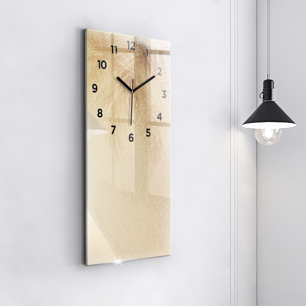 Vertical wall clock Golden abstraction