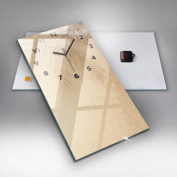 Vertical wall clock Golden abstraction