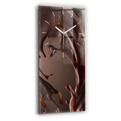 Vertical wall clock Cocoa waves
