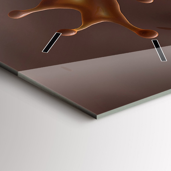 Vertical wall clock Cocoa waves