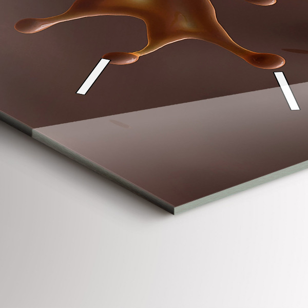 Vertical wall clock Cocoa waves