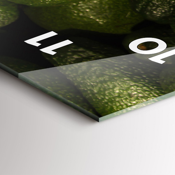 Vertical wall clock Avocado