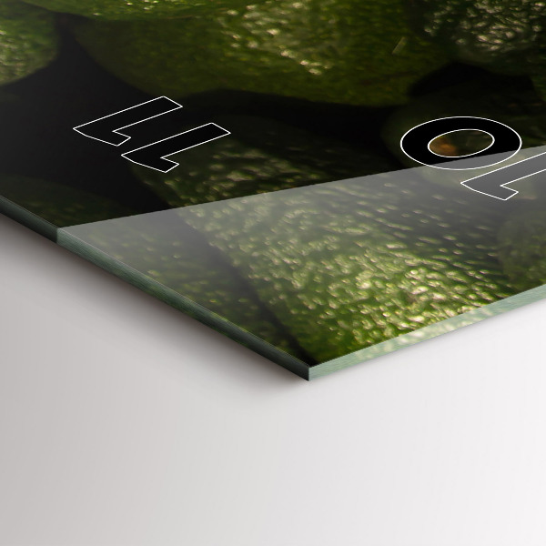 Vertical wall clock Avocado