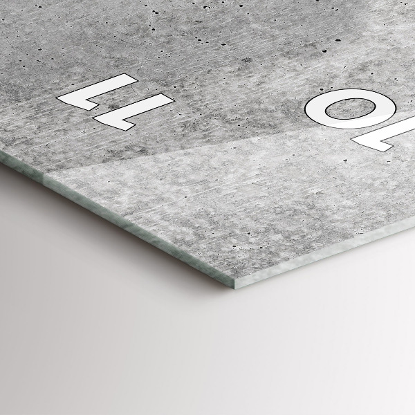 Vertical wall clock Raw wall