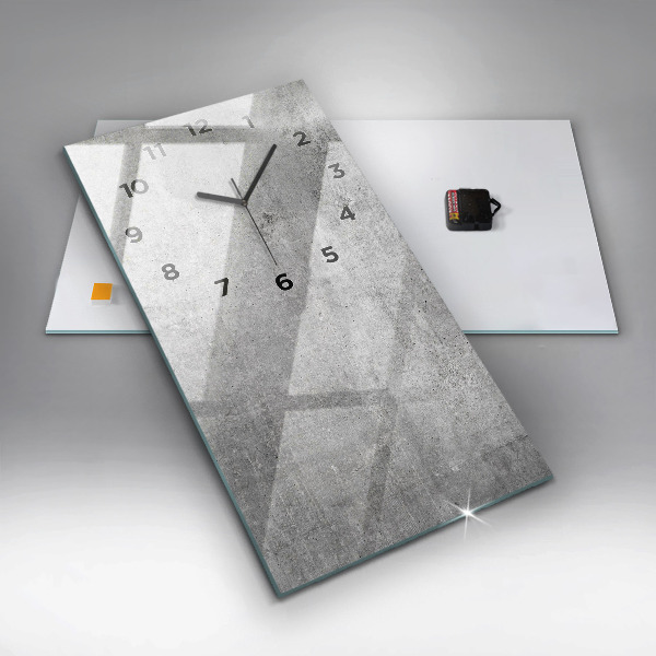 Vertical wall clock Raw wall