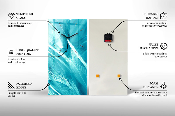 Vertical wall clock Dark rock