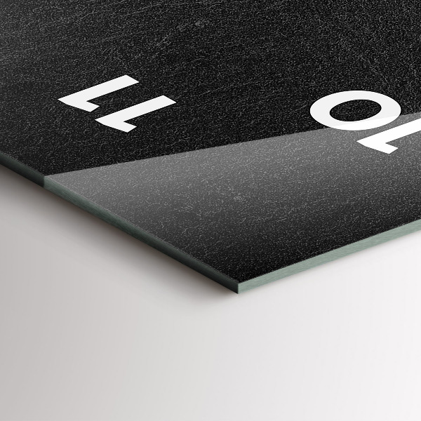 Vertical wall clock Dark rock