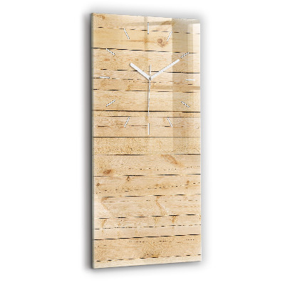 Vertical wall clock Wooden boards