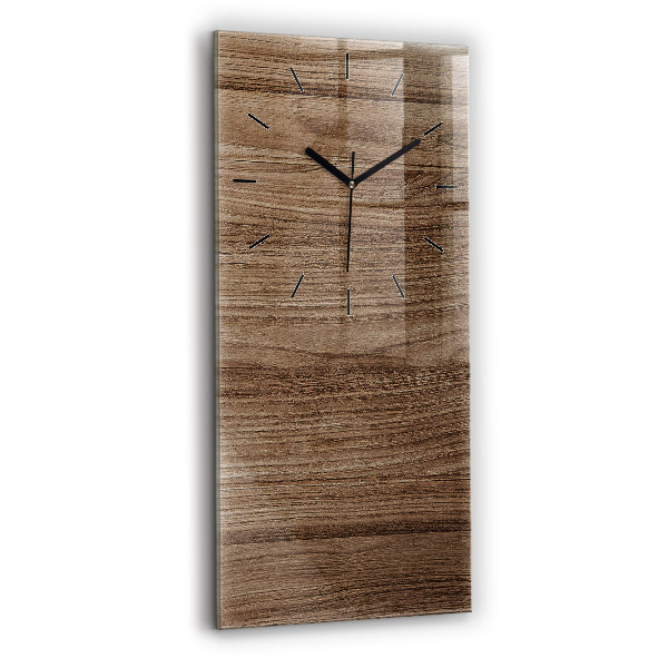 Vertical wall clock Dark wood