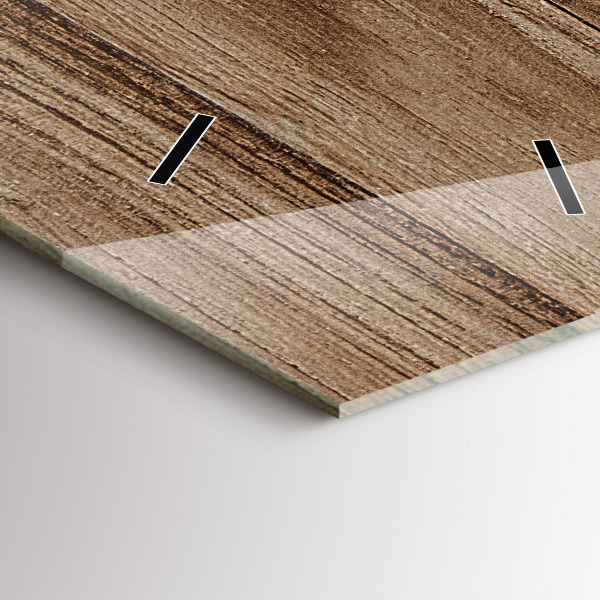 Vertical wall clock Dark wood