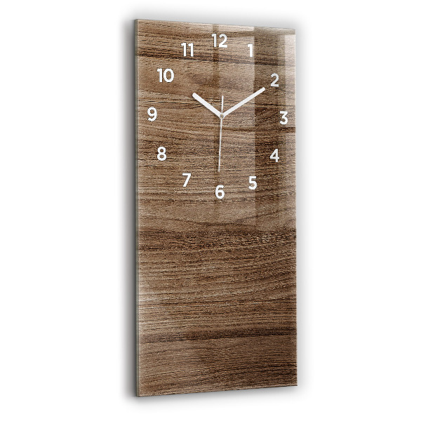 Vertical wall clock Dark wood