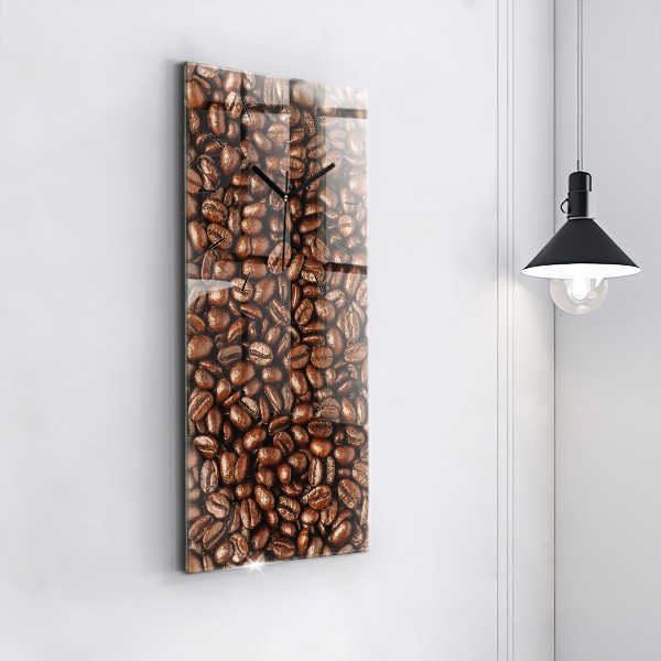 Vertical wall clock Coffee beans