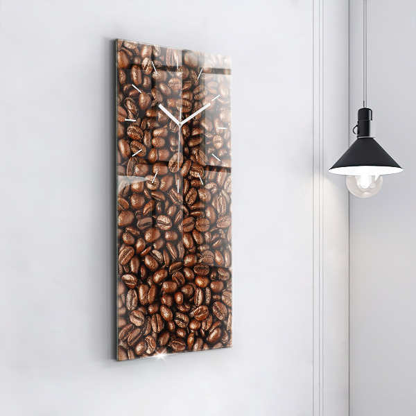 Vertical wall clock Coffee beans