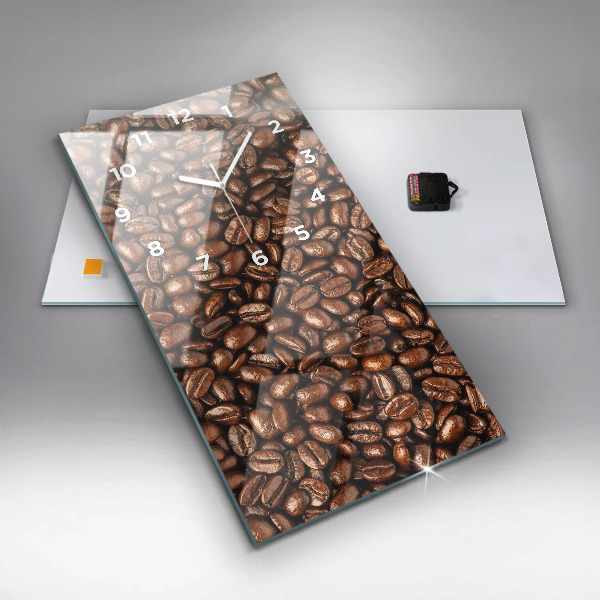 Vertical wall clock Coffee beans