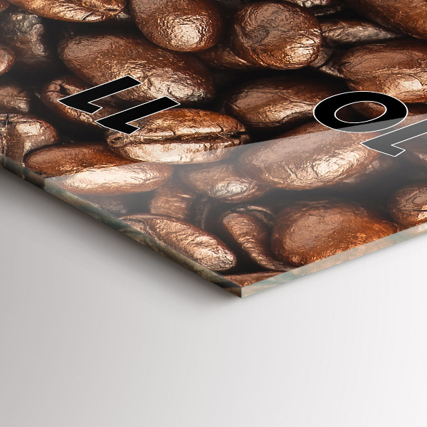 Vertical wall clock Coffee beans