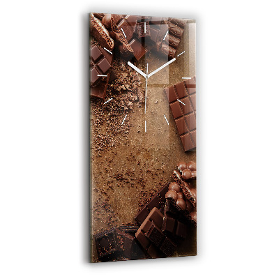 Vertical wall clock Chocolate bars