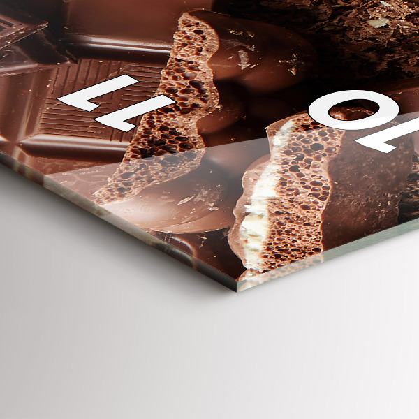 Vertical wall clock Chocolate bars