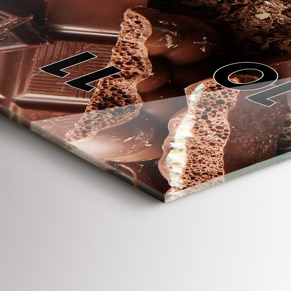 Vertical wall clock Chocolate bars