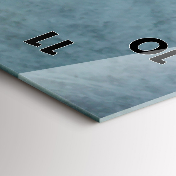 Vertical wall clock A cup of coffee