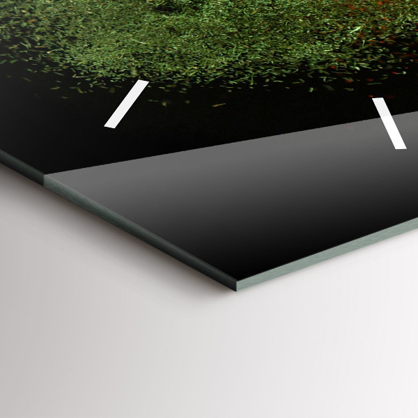 Vertical wall clock Spices scattered