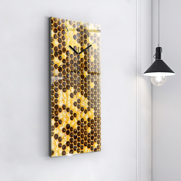 Vertical wall clock Honeycomb