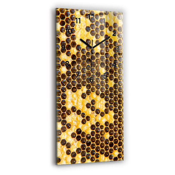 Vertical wall clock Honeycomb