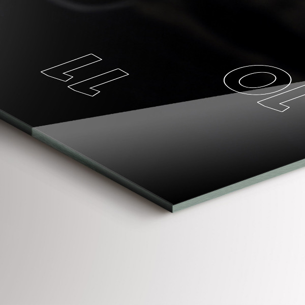 Vertical wall clock Cup and coffee beans