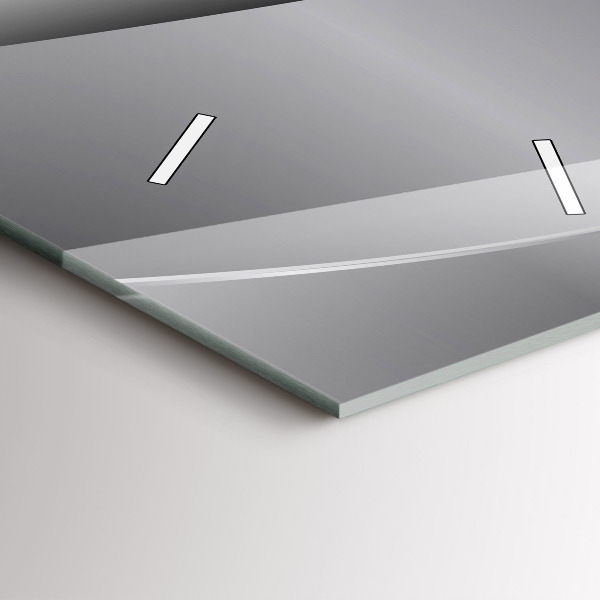 Vertical wall clock Silver abstraction