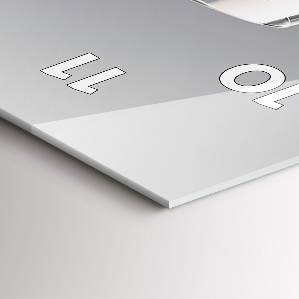 Vertical wall clock A glass of red wine