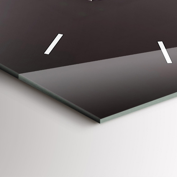 Vertical wall clock A glass of red wine