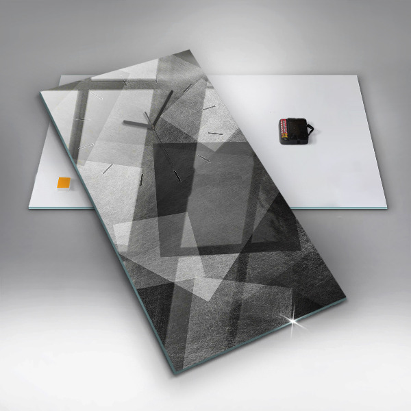 Vertical wall clock Geometric abstraction