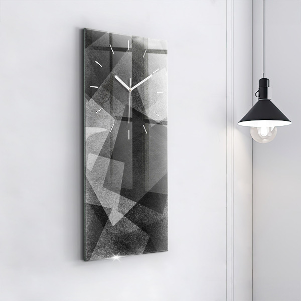 Vertical wall clock Geometric abstraction