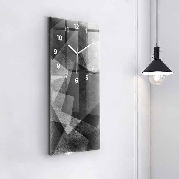 Vertical wall clock Geometric abstraction